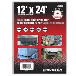 Erickson Heavy Duty Silver Poly Tarp -Farm & Ranch Sales Store 1010967new 1