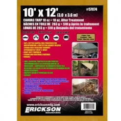 Erickson Canvas Tarps 14 Erickson Canvas Tarps -Farm & Ranch Sales Store 1333907 1