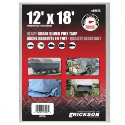 Erickson Heavy Duty Silver Poly Tarp -Farm & Ranch Sales Store 7302985new 1