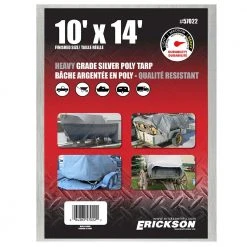 Erickson Heavy Duty Silver Poly Tarp -Farm & Ranch Sales Store 7302988new 1