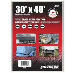 Erickson Heavy Duty Silver Poly Tarp -Farm & Ranch Sales Store 7303764new 1